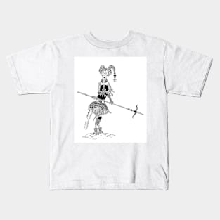 Soldier of the Respectful Lady Lyu. Kids T-Shirt